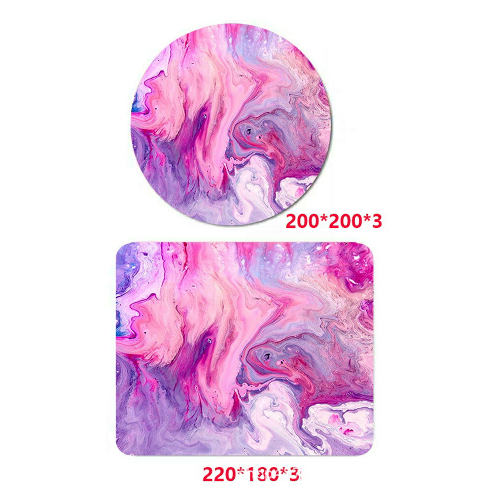 大理石柄 マウスパッド 01 円型 滑り止め付 便利アイテム PCグッズ おしゃれ 柄 プレゼント 丸 四角 大理石 マーブル