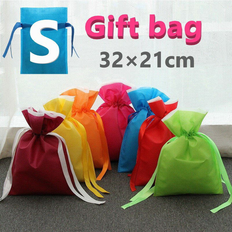 キャンディーカラー ワンタッチ ギフトバッグ S 31×21cm りぼん付き 一体型 袋 贈り物 ラッピング袋 クリスマス 誕生日 ギフトバッグ プレゼント用 ...