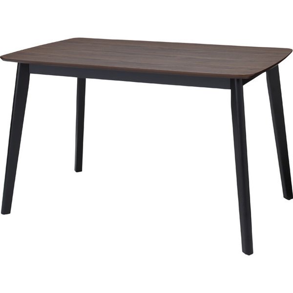 ダイニングテーブル 【ブラウン】 メラミン化粧繊維板 天然木(ラバーウッド) ラッカー塗装