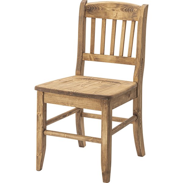 ダイニングチェア 【ナチュラル】 天然木(パイン) オイル仕上