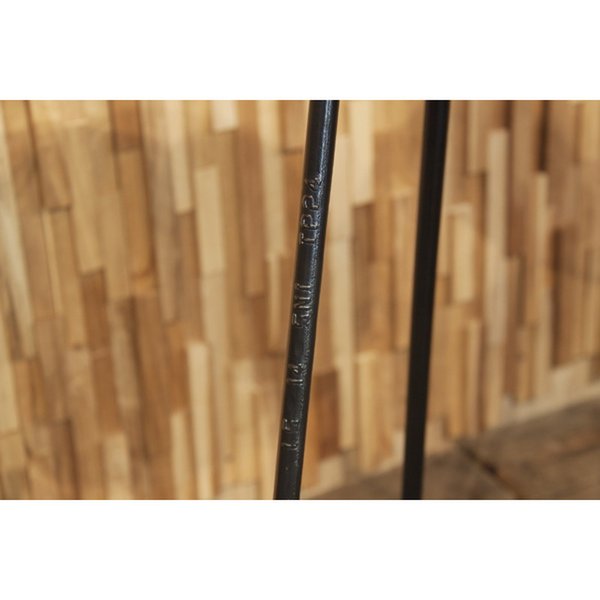 スツール 【ブラウン】 天然木(チーク) アイアン(粉体塗装) [3]