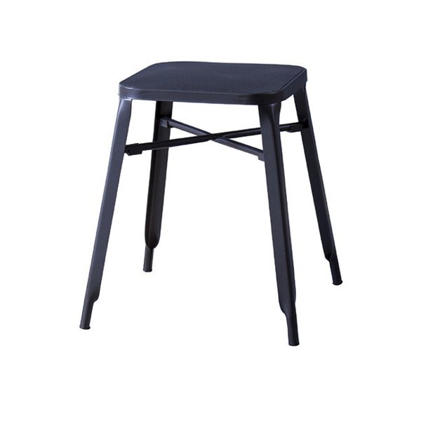 スツール 【ブラック】 スチール(粉体塗装)