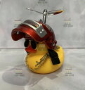 【送料コミコミ】 光る ちょいワル アヒル 結晶レッド 自転車 バイク 車に!サングラス ネックレス プロペラ ライフル付き ヘルメット プロペラ ライト アヒル ワル ライト