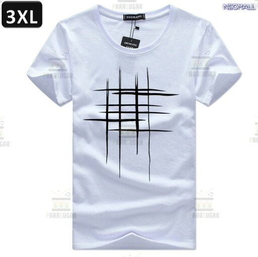 夏にピッタリ ☆ 丸首 半袖 Tシャツ【348】 ホワイト 3XLサイズ トップス シャツ シンプル イラスト デザイン 春夏 夏にピッタリ ☆ 丸首 半袖 Tシャツ【348】 ホワイト 3XLサイズ トップス シャツ シンプル イラスト デザイン 春夏