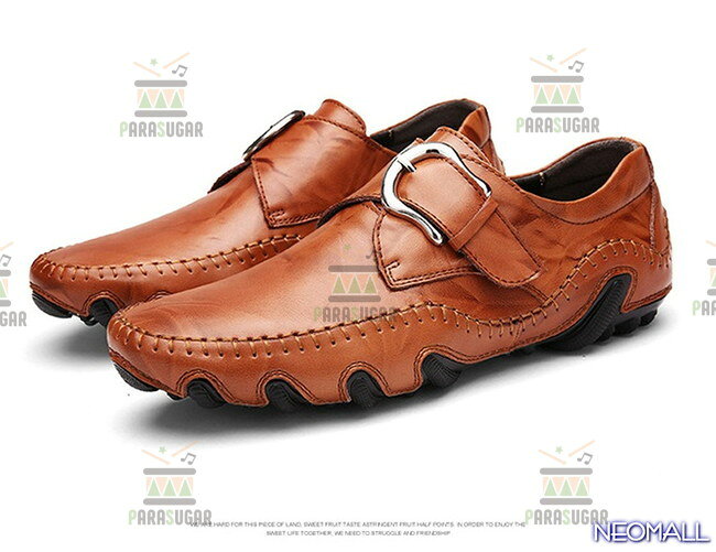 人気商品 ☆ メンズ ビジネス 牛皮 シューズ ライトブラウン サイズ 26.0cm 革靴 靴 カジュアル 屈曲性 通勤 軽量 【626】