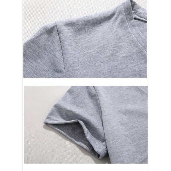 夏にピッタリ ☆ Vネック 半袖 Tシャツ【455】 ホワイト XLサイズ トップス シャツ シンプル イラスト デザイン 春夏