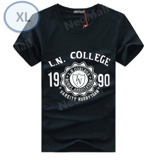 夏にピッタリ ☆ 丸首 半袖 Tシャツ【456】 ブラック XLサイズ トップス シャツ シンプル イラスト デザイン 春夏 夏にピッタリ ☆ 丸首 半袖 Tシャツ【456】 ブラック XLサイズ トップス シャツ シンプル イラスト デザイン 春夏