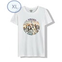 夏の定番 ☆ 丸首 半袖 Tシャツ【460】 ホワイト XLサイズ トップス シャツ シンプル イラスト デザイン 春夏