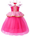 ドレス プリンセス コスチューム 子供 仮装 女の子 コスチューム 衣装 コスプレ プレゼント リトルプリンセス ピンク 078(3)