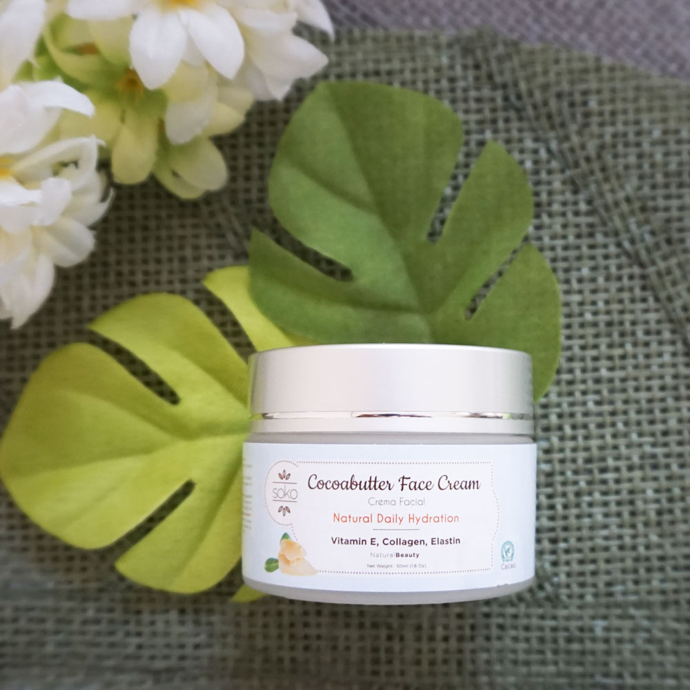 SOKO カカオバター フェイスクリーム 50ml チョコレートの香り エイジングケア コラーゲン エラスチン ビタミンE ギフト プレゼント ココアバターバースデー 誕生日 お祝い 使用期限 2022年05月15日 イエナカ バレンタイン