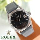 メンテ済【ロレックス ROLEX】オイスターデイト 純正ミラーダイヤル ゴールドレター ボーイズ 1...