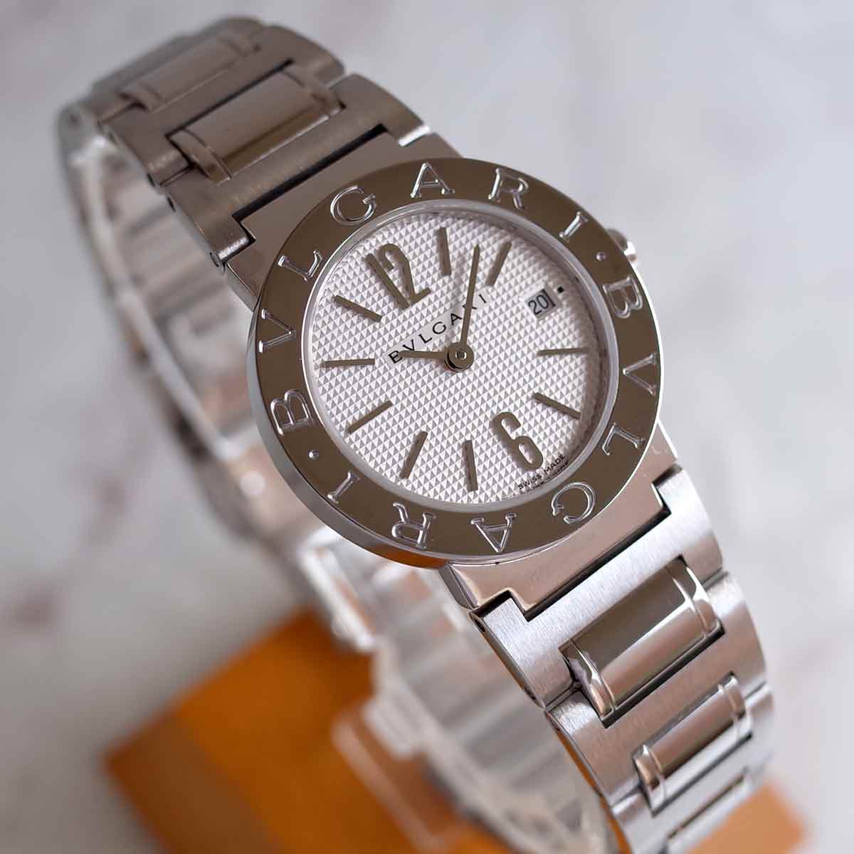 BVRGALI ブルガリブルガリ BB26SS デイト ブレスレット レディース クォーツ 腕時計  ...