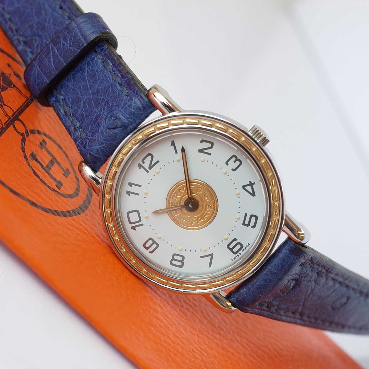 【美品✨】HERMES エルメス セリエ 腕時計 シルバー 黒ベルト 新品電池 楽天市場】エルメス（シリーズセリエ（エルメス））（レディース腕時計