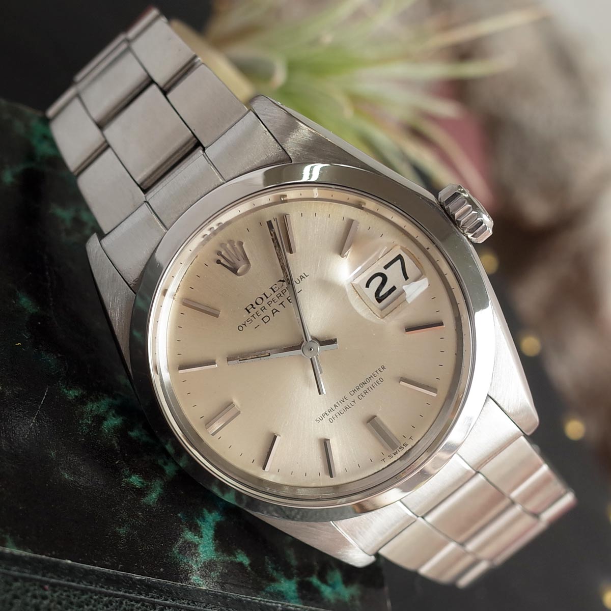 【中古】ロレックス 1500 パーペチュアルデイト 1971年 アンティーク 巻きブレス 自動巻 メンズ ROLEX