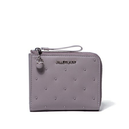 ジルスチュアート 折財布　ポインティ　L字ファスナー折り財布　グレー JILLSTUART
