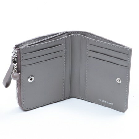 ジルスチュアート 折財布　ポインティ　L字ファスナー折り財布　グレー JILLSTUART