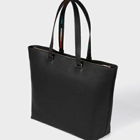 ポールスミス トートバッグ　インレイドストライプハンドル　ブラック Paul Smith