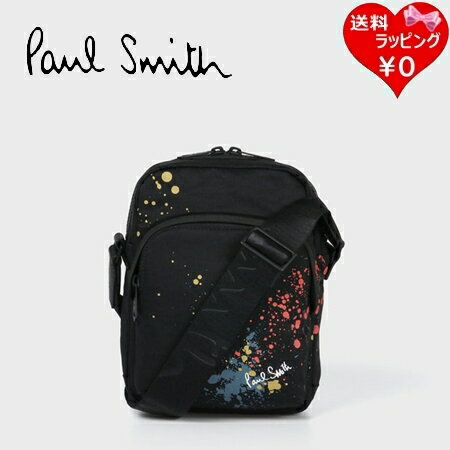 【送料無料】【ラッピング無料】ポールスミス Paul Smith ショルダーバッグ スプラッタープリント ミニ ショルダーバッグ ブラック メンズ レディース ブランド 正規品 新品 ギフト プレゼント 人気 おすすめ 誕生日 記念日 クリスマス