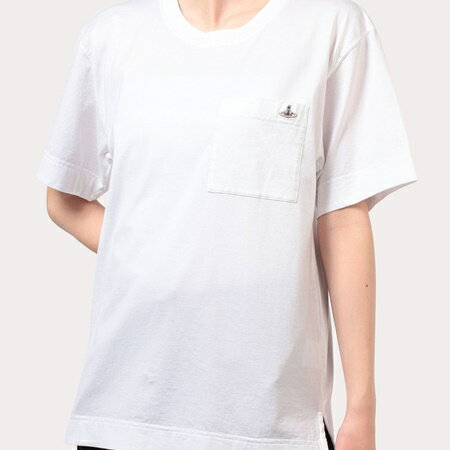 ヴィヴィアンウエストウッド Vivienne Westwood Tシャツ ワンポイントORB ポケットTシャツ ホワイト サイズ01