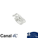 【送料無料】【ラッピング無料】カナルヨンドシー Canal 4℃ カナル4℃ シルバー カフリング ホワイト・トパーズ ブランド 正規品 新品 ギフト プレゼン...