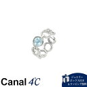 【SALE】【送料無料】【ラッピング無料】カナルヨンドシー Canal 4℃ カナル4℃ シルバー カフリング ブルー・トパーズ(4)