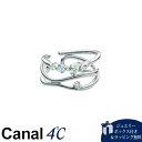 【SALE】【送料無料】【ラッピング無料】カナルヨンドシー Canal 4℃ カナル4℃ シルバー リングカフセット グリーンアメシスト/キュービックジルコニア(4)