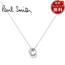【送料無料】【ラッピング無料】ポールスミス Paul Smith ネックレス アクセサリー ダブルリング 日本製 シルバー メンズ ブランド 正規品 新品 ギフ...