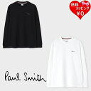 【送料無料】【ラッピング無料】ポールスミス Paul Smith Tシャツ ロンT ランダムスペル 長袖Tシャツ 綿100% ブランド 正規品 新品 ギフト プ...