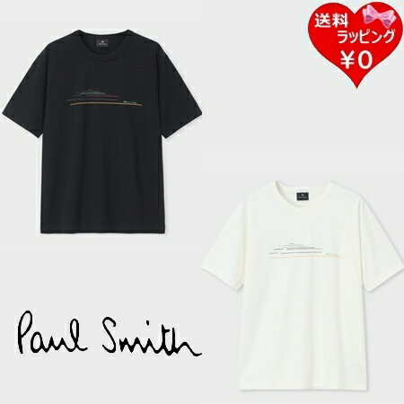 ポールスミス 【送料無料】【ラッピング無料】ポールスミス Paul Smith Tシャツ Sports Stripe Road 半袖 綿100%