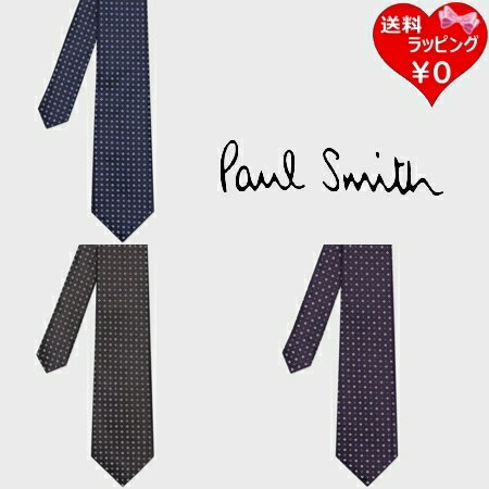 【クーポン対象】 【無料ラッピング】 【送料無料】【】ポールスミス Paul Smith ネクタイ フローラル&スクエア 小紋タイ 日本製