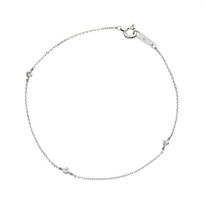 【SALE】【送料無料】【ラッピング無料】4℃ ヨンドシー K10 ホワイトゴールドブレスレット レディース ブランド 正規品 新品 ギフト プレゼント 人気 おすすめ