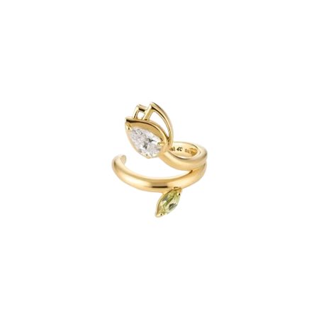【SALE】 【無料ラッピング】 カナルヨンドシー Canal 4℃ カナル4℃ イヤーカフ シルバー Spring Collection チューリップ キュービックジルコニア ペリドット レディース ブランド 正規品 新品 ギフト プレゼント 人気 おすすめ 誕生日 記念日 クリスマス 送料無料 paris-lounge-10138353 PARIS LOUNGE パリスラウンジ サンプル画像3