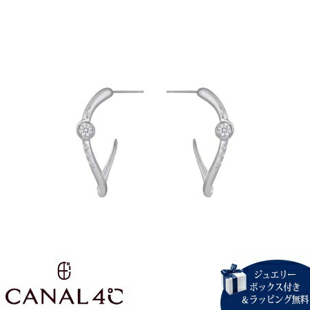 Tourmaline - 【無料ラッピング】 カナルヨンドシー Canal 4℃ カナル4℃ ピアス シルバー EARFLOW ライン フープ 曲線 キュービックジルコニア レディース ブランド 正規品 新品 ギフト プレゼント 人気 おすすめ 誕生日 記念日 クリスマス 送料無料