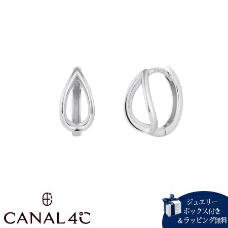 Rakuten - 【無料ラッピング】 カナルヨンドシー Canal 4℃ カナル4℃ ピアス シルバー EARFLOW しずく シンプル フープ レディース ブランド 正規品 新品 ギフト プレゼント 人気 おすすめ 誕生日 記念日 クリスマス 送料無料