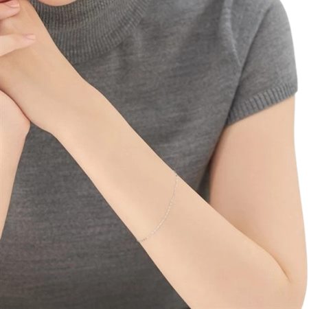 【無料ラッピング】 ヨンドシー 4℃ K10ホワイトゴールド ブレスレット ブランド 正...