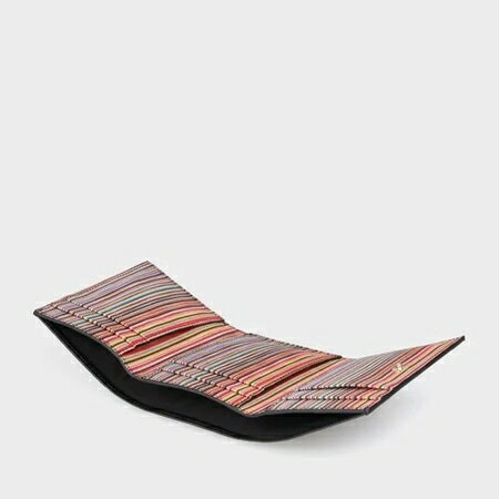 ポールスミス Paul Smith カードケース インテリアマルチストライプ ブラック