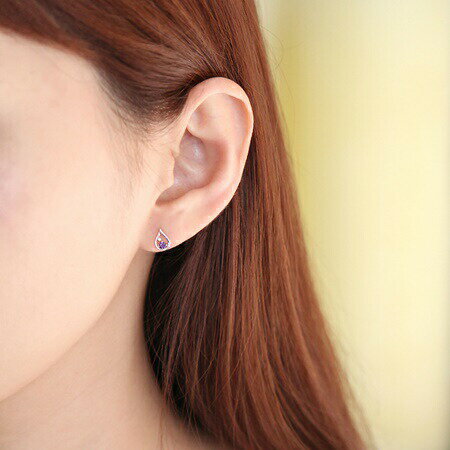 【送料無料】【ラッピング無料】カナルヨンドシー Canal 4℃ ピアス K10 ホワイトゴールド ピアス ダイヤモンド アメシスト レディース ブランド 正規品 新品 ギフト プレゼント 人気 おすすめ 誕生日 記念日 クリスマス