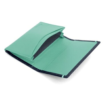 ポールスミス カラーコンビパルメラート 名刺入れ ネイビー