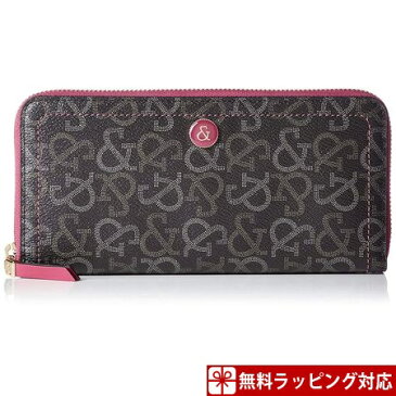 ピンキー&ダイアン 財布 レディース 長財布 スケッチ ラウンドファスナー チョコ Pinky&Dianne