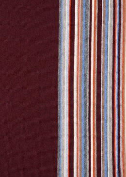 ポールスミス マフラー メンズ ラッセルストライプ バーガンディー Paul Smith