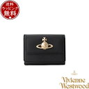 【送料無料】【ラッピング無料】ヴィヴィアン ウエストウッド Vivienne Westwood 財布 折財布 SAFFIANO 三つ折りミニ財布 ブラック ブラ...