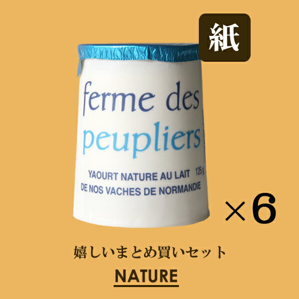 【送料無料】 ヨーグルト ププリエ プレーン 125g×6 セット フランス産 ヨーグルト お買い得 SDG