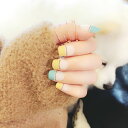 【PRS nail】 ネイルチップ 付け爪 つけ爪 おうちネイル 貼る 簡単 ネイル 剥がせる デコネイル かわいい 24枚入 手用