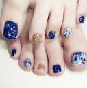 【PRS nail】 ネイルチップ 付け爪 つけ爪 おうちネイル 貼る 簡単 ネイル 剥がせる デコネイル かわいい 24枚入り 足用 フット用 J35