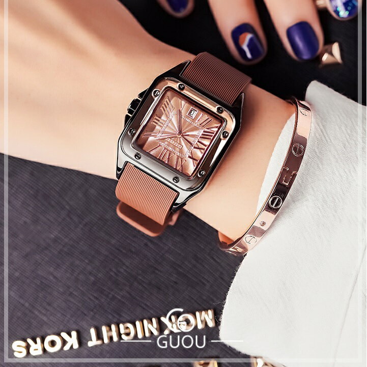 時計のプレゼントを贈る GUOU 腕時計 時計 日本製ムーブメント レディース 女性用 ウォッチ セレブ 人気 クリスタル アクセサリー ラッピング無料 送料無料 かわいい おしゃれ ゴールド ブレス…
