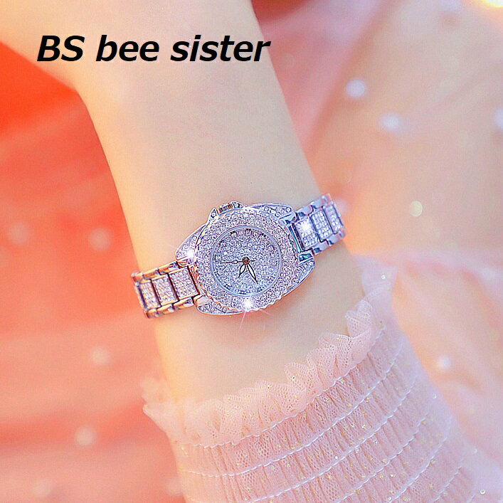 『 時計のプレゼントを贈る 』BS bee sister 腕時計 時計 レディース 女性用 ウォッチ クリスタル ガラスカット アクセサリー ラッピング無料 送料無料 かわいい おしゃれ ゴールド ブレスレット 旅行 イベント カジュアル 丸い 円形 FA1141