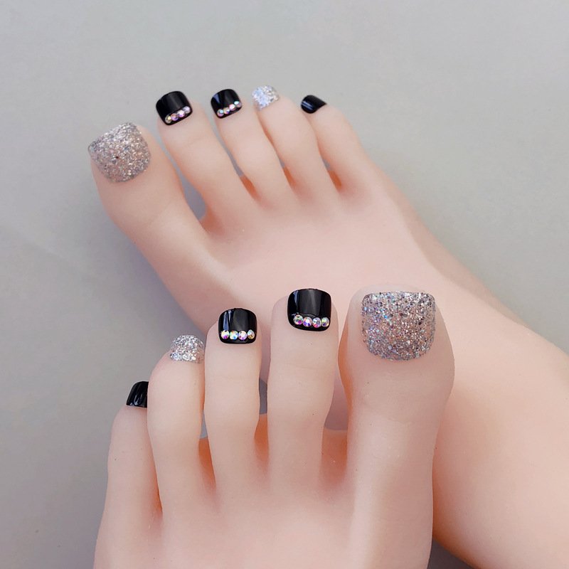 『あす楽 即日発送対応 』【PRS nail】 ネイルチップ 付け爪 つけ爪 おうちネイル 貼る 簡単 ネイル 剥がせる デコネイル かわいい 24枚入り 足用 フット用