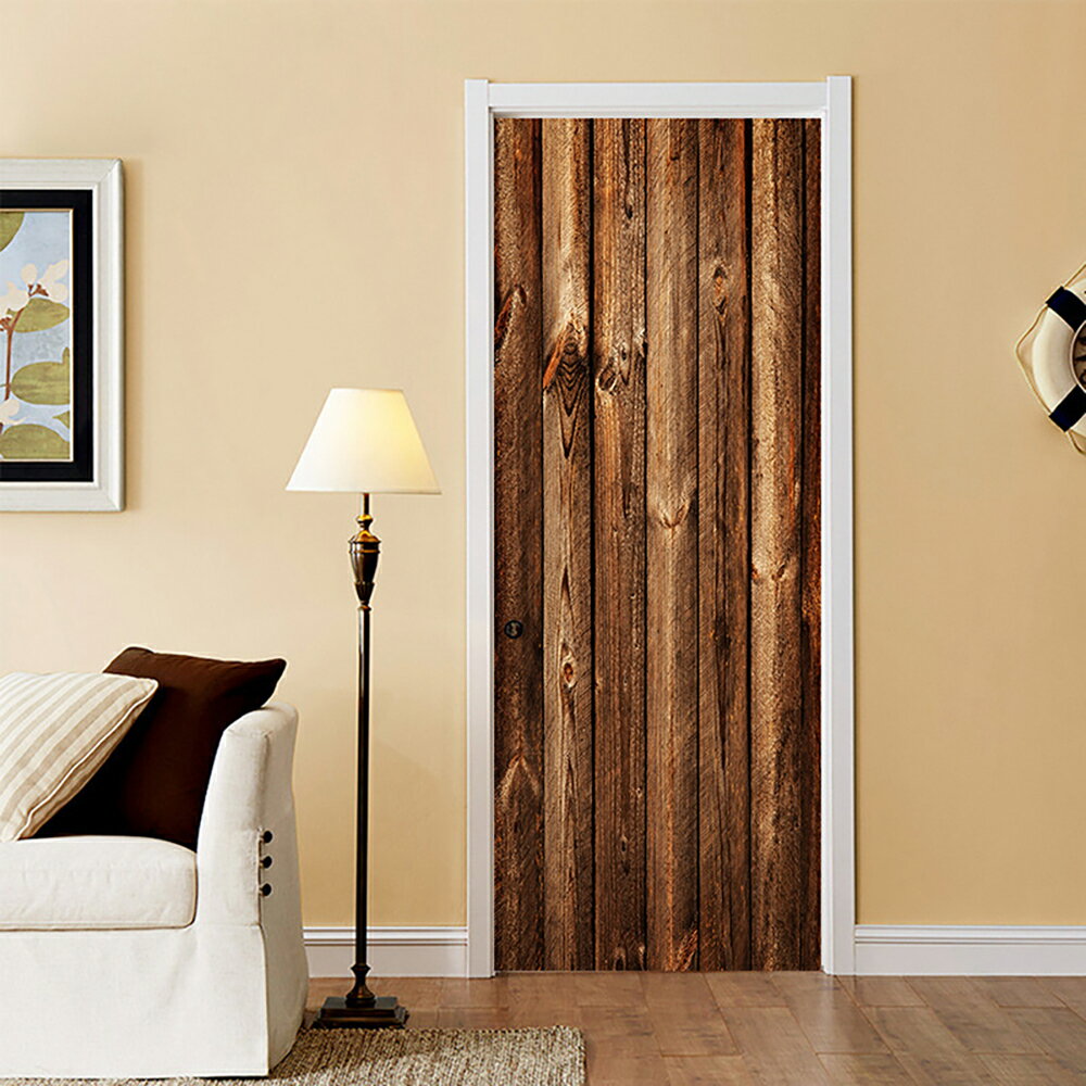 『最大20%OFFクーポン』『貼ってはがせる ドア用ウォールステッカー』防水シート 壁紙 モロッカン 北欧 おしゃれ 玄関 室内 カフェ風 DIY インテリア