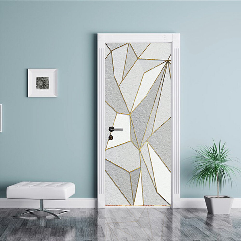 『最大20%OFFクーポン』『貼ってはがせる ドア用ウォールステッカー』防水シート 壁紙 モロッカン 北欧..