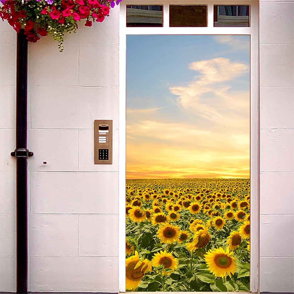 『最大20%OFFクーポン』『貼ってはがせる ドア用ウォールステッカー』防水シート 壁紙 モロッカン 北欧..